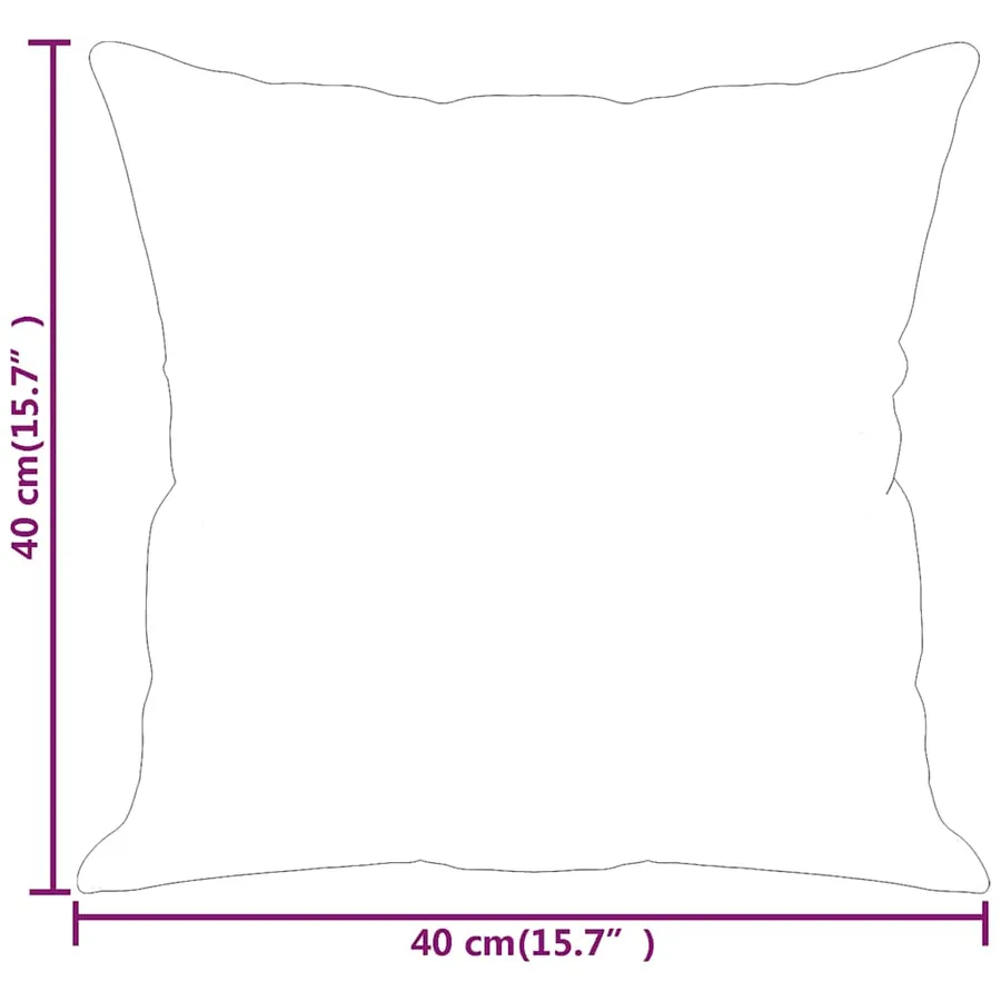 Coussins décoratifs lot de 2 Crème 40x40 cm Velours - 7