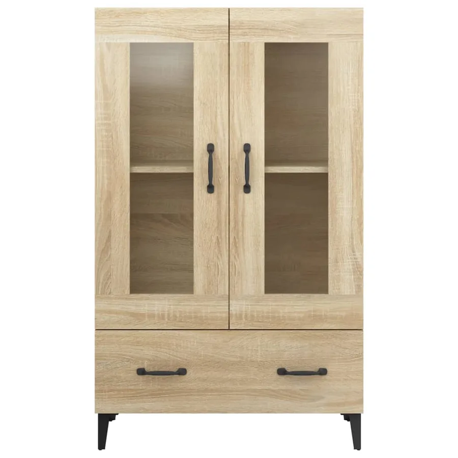 Buffet haut Chêne sonoma 70x31x115 cm Bois d'ingénierie - 6