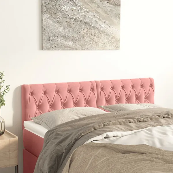 Têtes de lit Rose 160x7x78/88 cm Velours