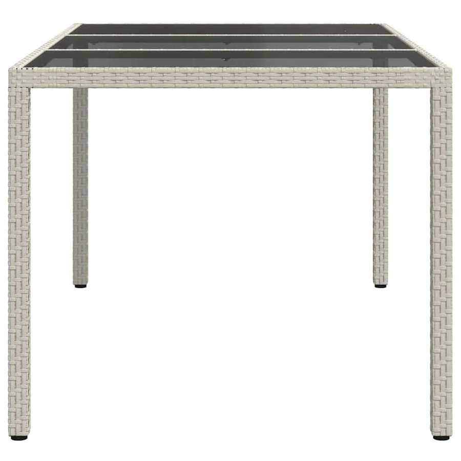 Table de Jardin Blanc 150 x 90 x 75 cm polyrotin - 4