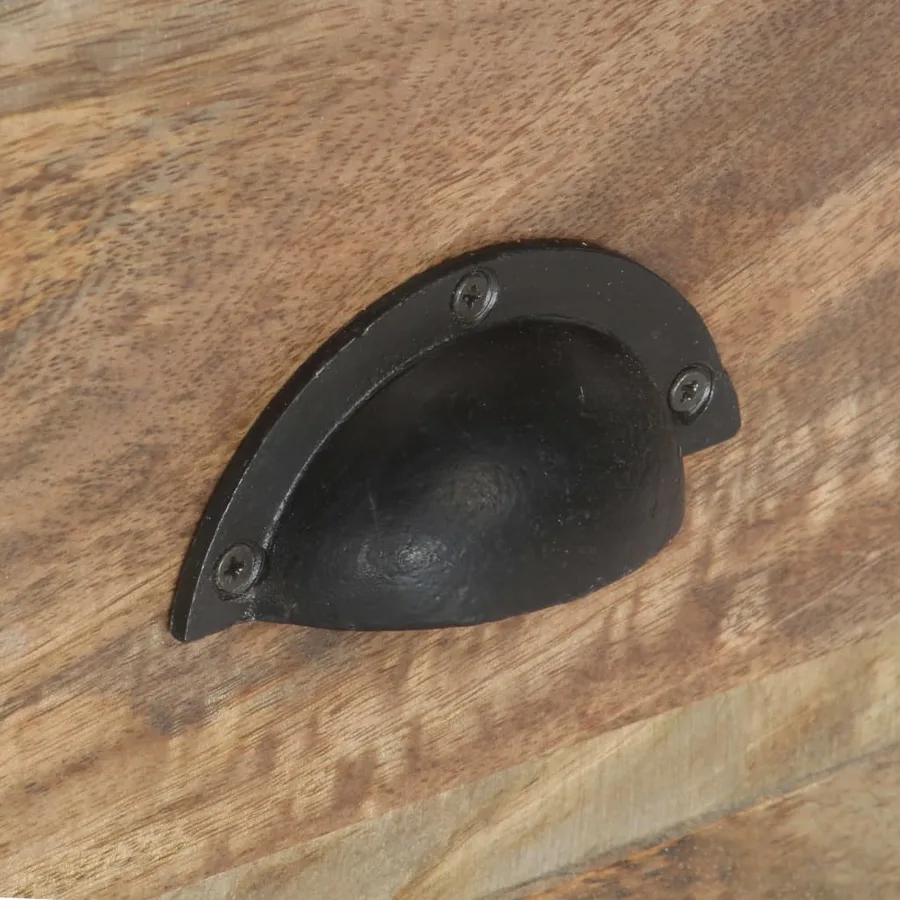 Meuble TV 110x30x50 cm Bois massif de manguier - 5