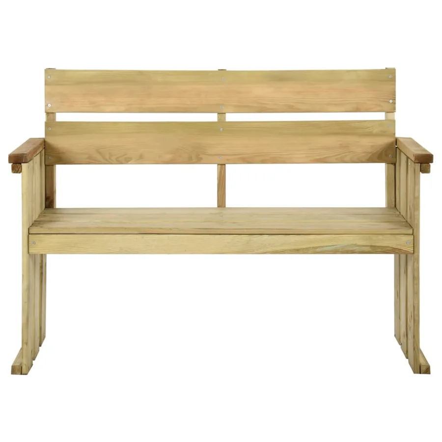 Banc de jardin 121 cm bois de pin imprégné - 2