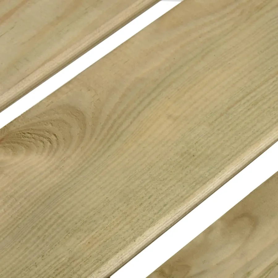 Banc de jardin 121 cm bois de pin imprégné - 5