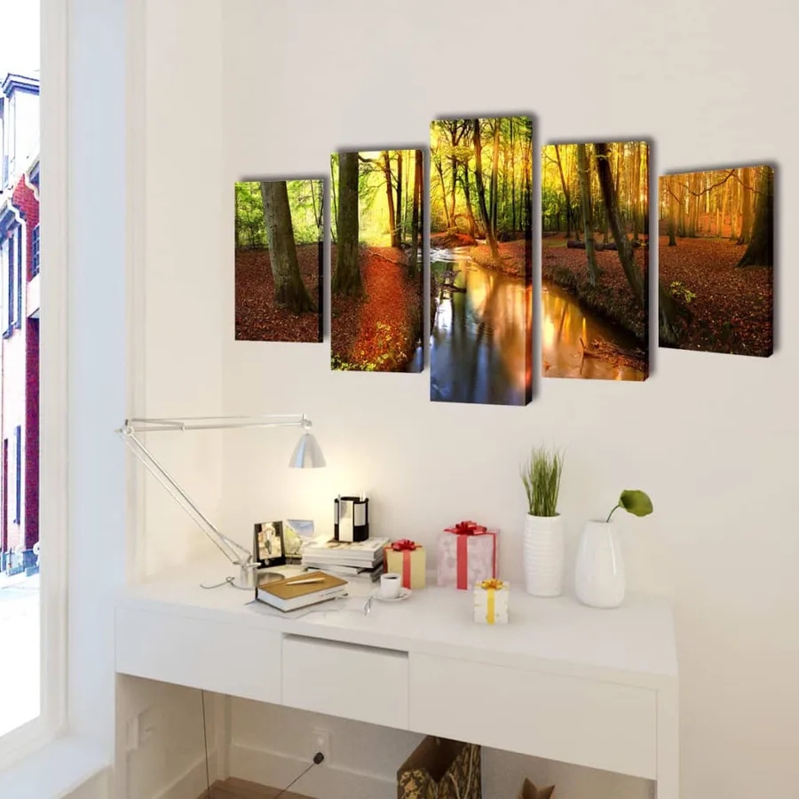 Set de toiles murales imprimées Forêt 200 x 100 cm - 2