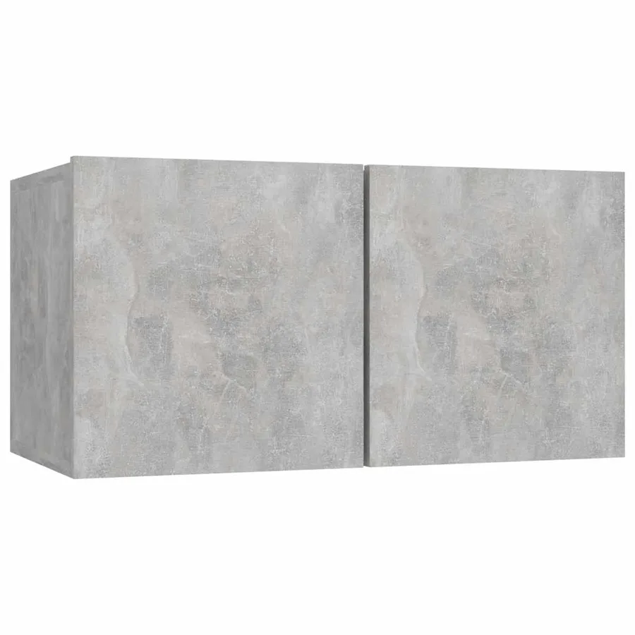 Ensemble de meubles TV 8 pcs Gris béton Bois d'ingénierie - 6