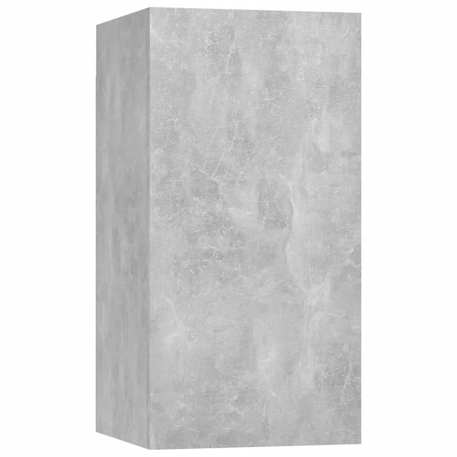 Ensemble de meubles TV 8 pcs Gris béton Bois d'ingénierie - 8