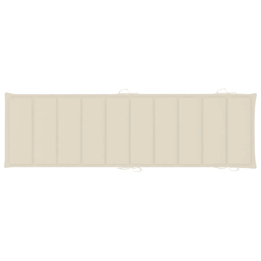 Chaise longue de jardin avec coussin Bois d'acacia solide - 11