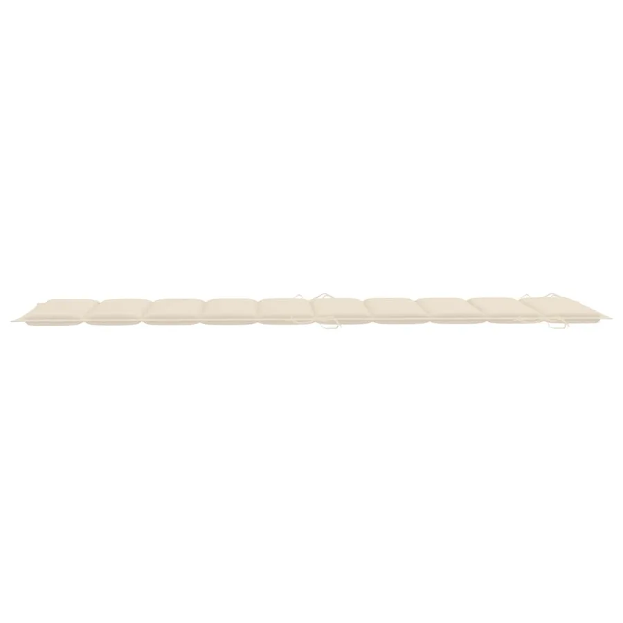 Chaise longue de jardin avec coussin Bois d'acacia solide - 12