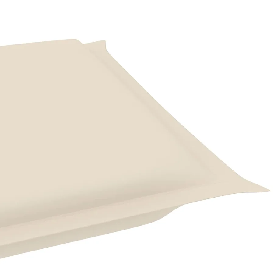 Chaise longue de jardin avec coussin Bois d'acacia solide - 15