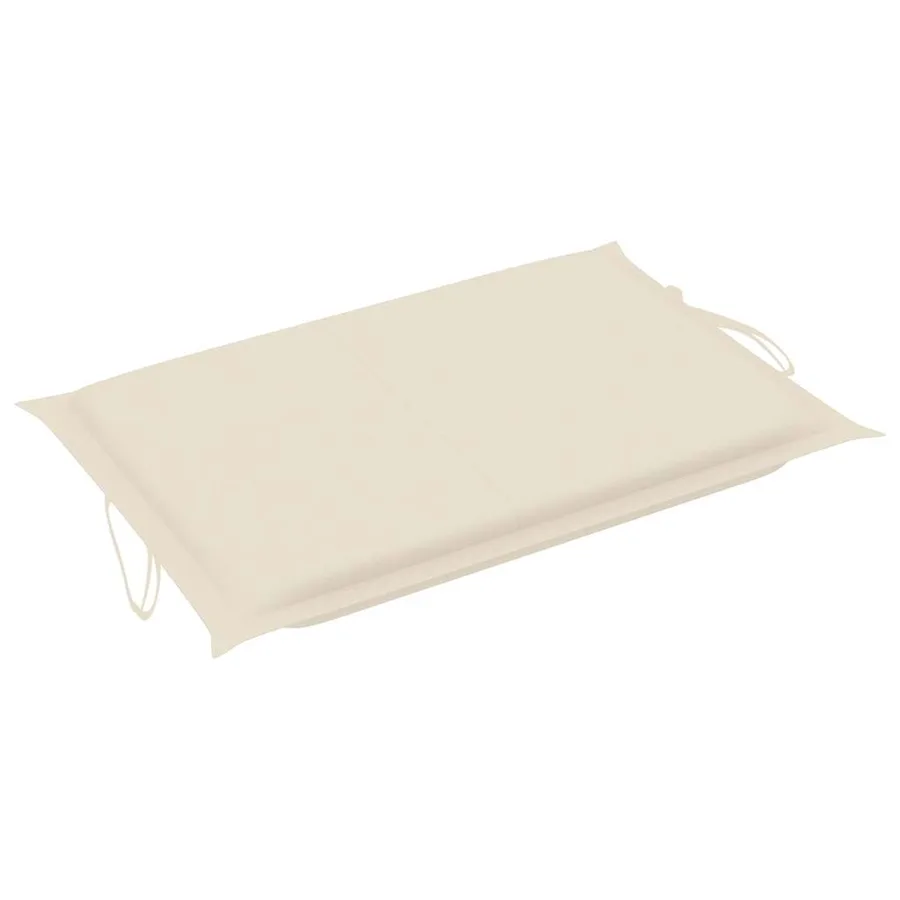 Chaise longue de jardin avec coussin Bois d'acacia solide - 9