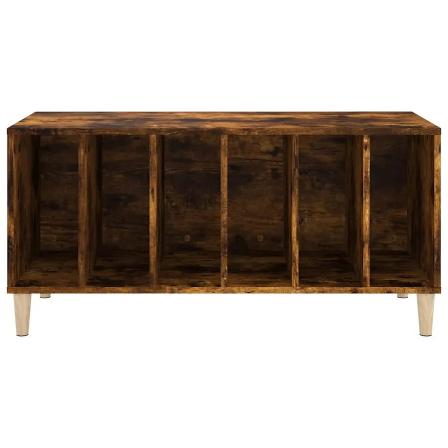 Armoire à disques chêne fumé 100x38x48 cm bois d'ingénierie - 5