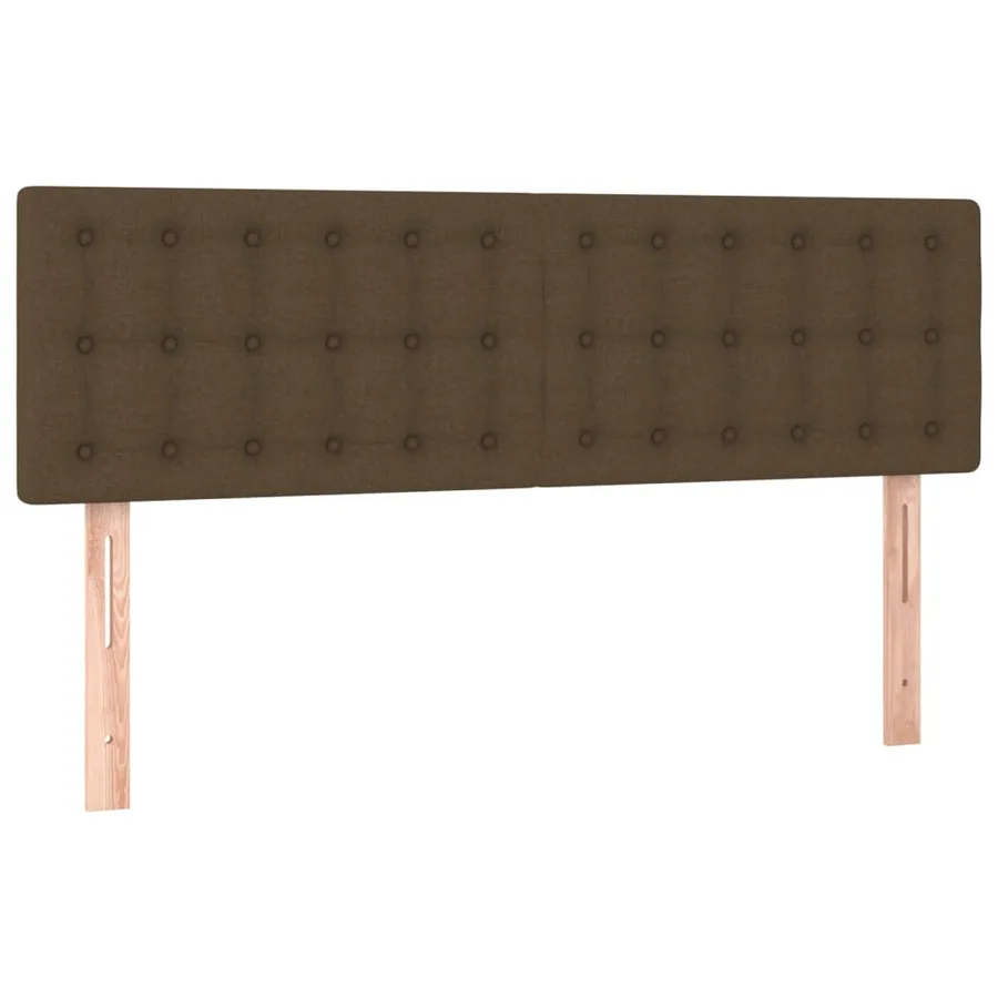 Têtes de lit Marron foncé 144 x 5 x 78/88 cm Tissu - 2