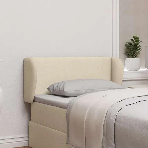 Oreille de tête de lit Crème 40 x 23 x 6 cm tissu
