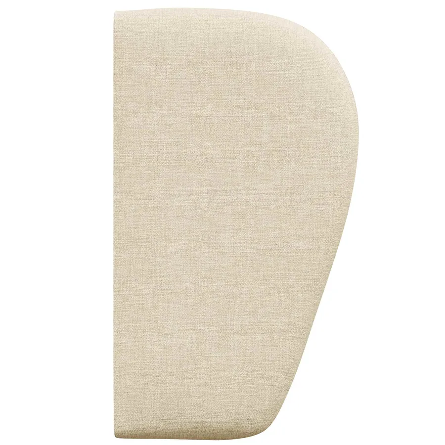 Oreille de tête de lit Crème 40 x 23 x 6 cm tissu - 7