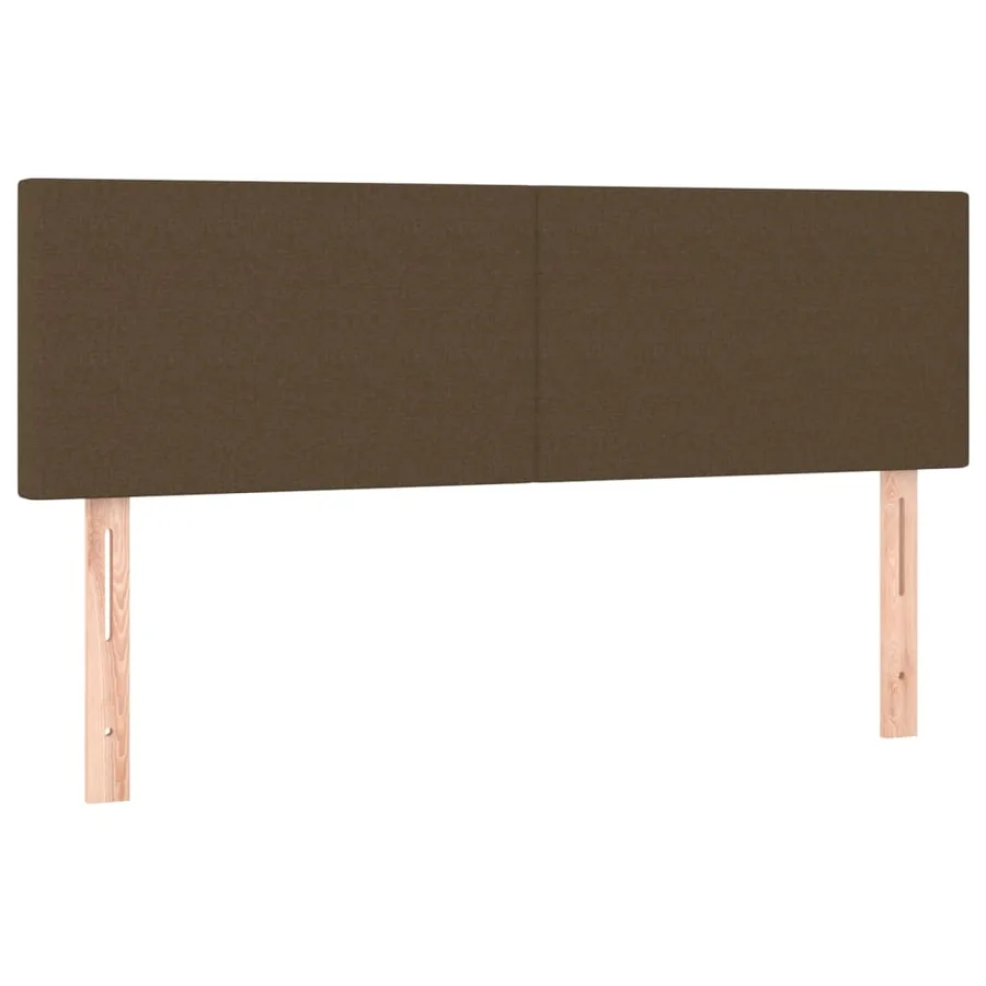 Têtes de lit Marron foncé 144 x 5 x 78/88 cm Tissu - 2