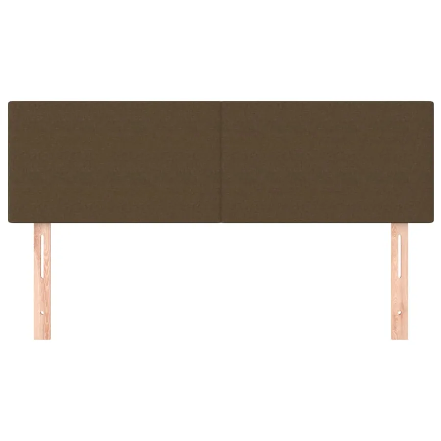 Têtes de lit Marron foncé 144 x 5 x 78/88 cm Tissu - 3