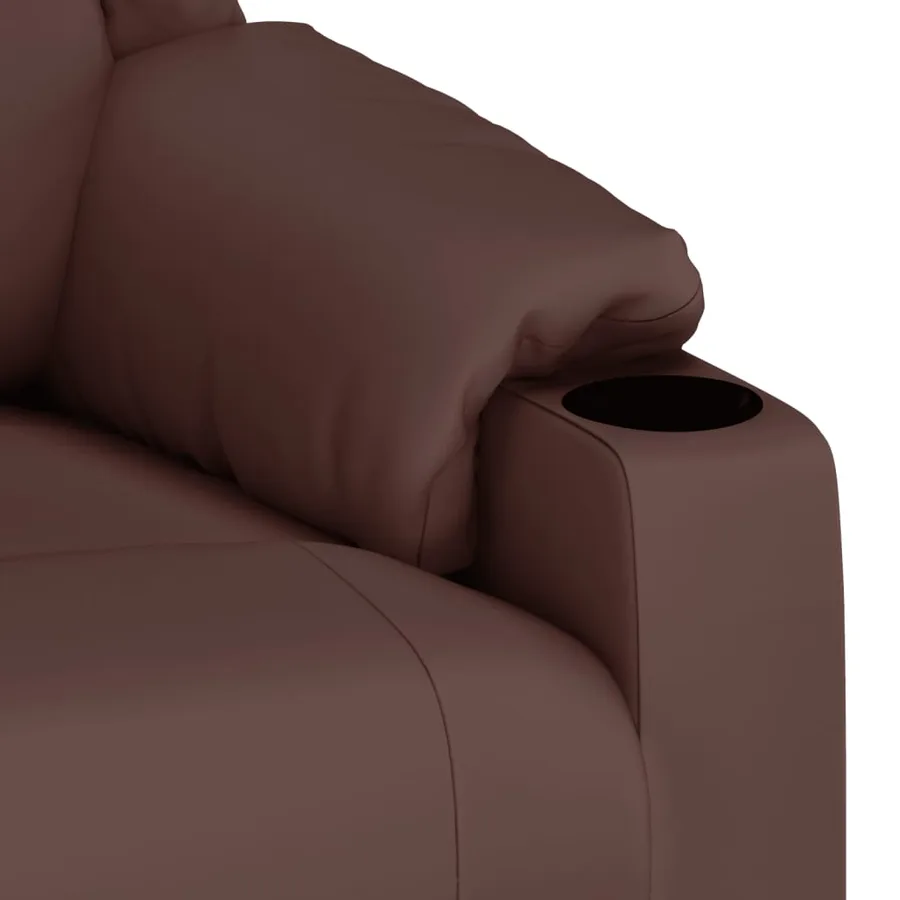 Fauteuil de massage Marron Similicuir - 7