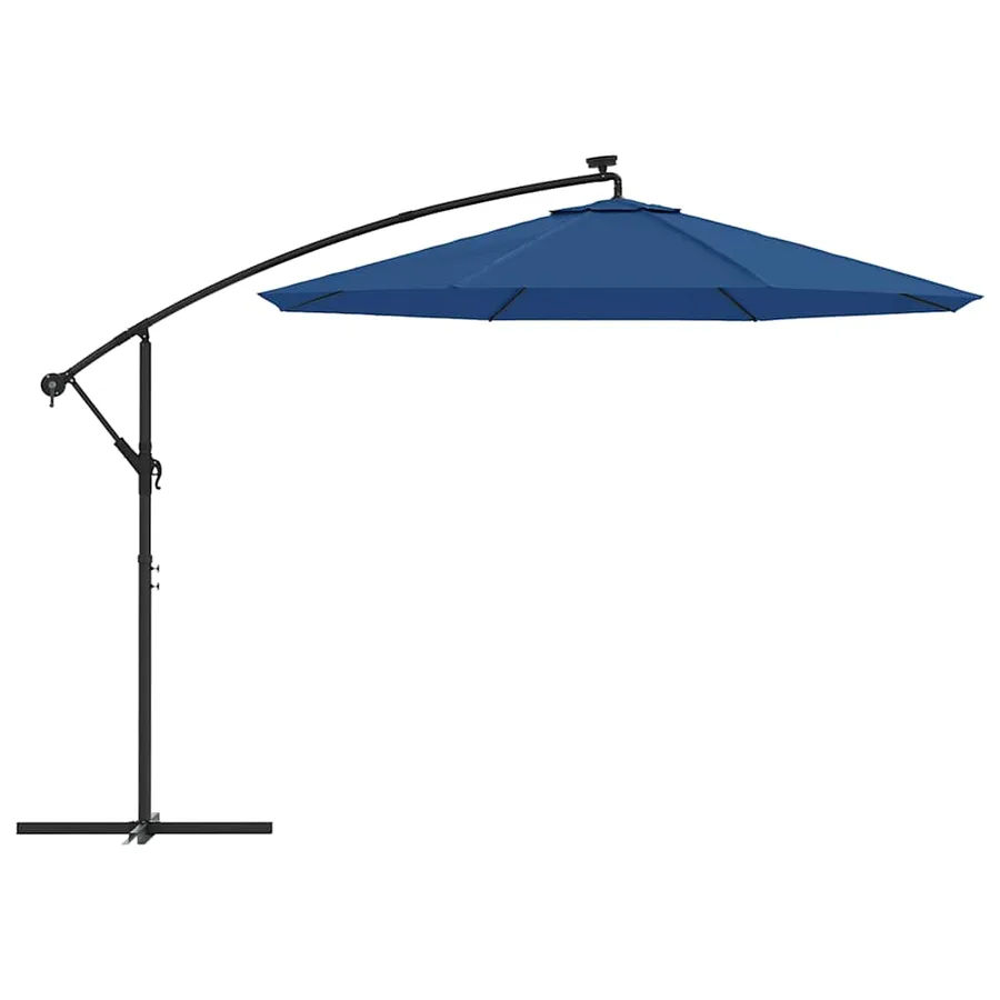 Tissu de remplacement pour parasol déporté bleu azuré 300 cm - 5
