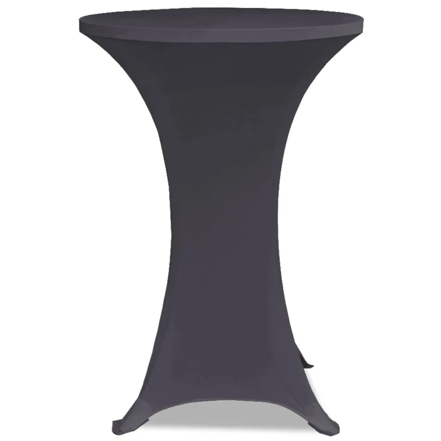 Housse de table extensible 2 pcs 70 cm Anthracite - 3