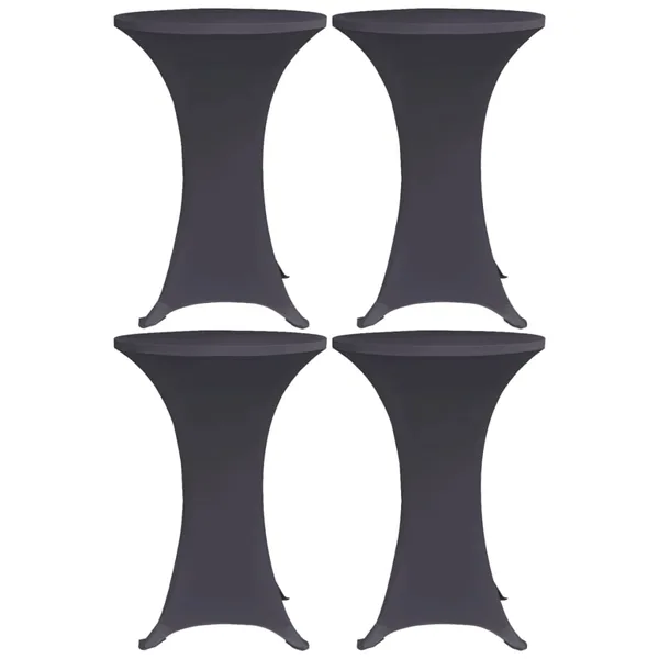Housses de table extensible 4 pcs 70 cm Anthracite
