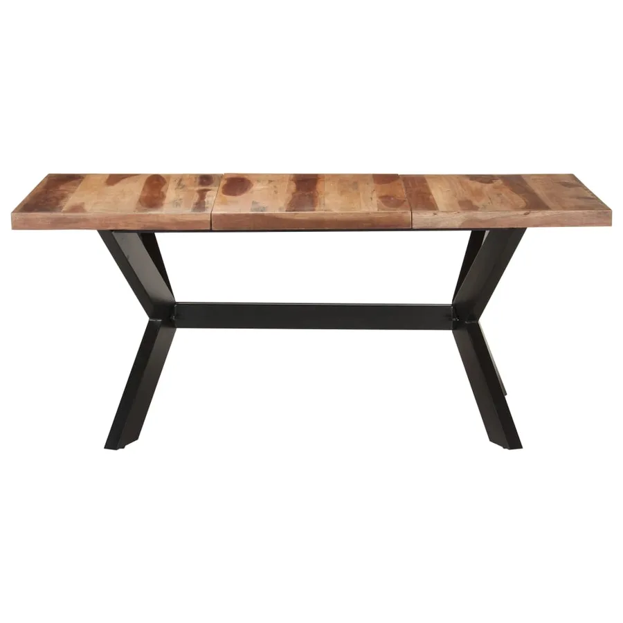 Table de salle à manger 180x90x75 cm Bois avec finition miel - 2