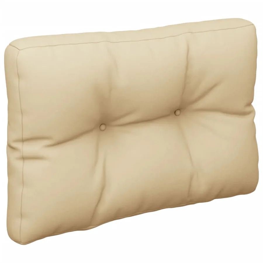 Coussins de palette lot de 2 beige tissu - 5
