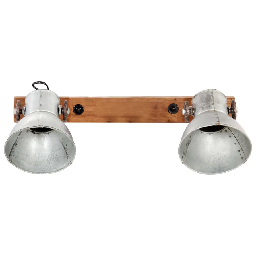 Lampe murale industrielle Argenté 45x25 cm E27 - 3