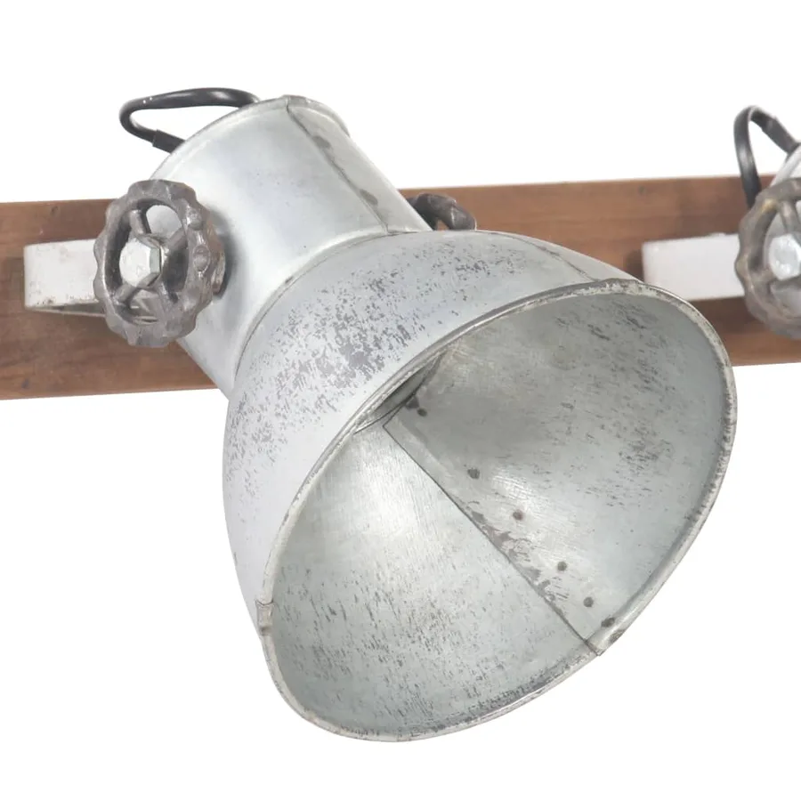 Lampe murale industrielle Argenté 45x25 cm E27 - 4