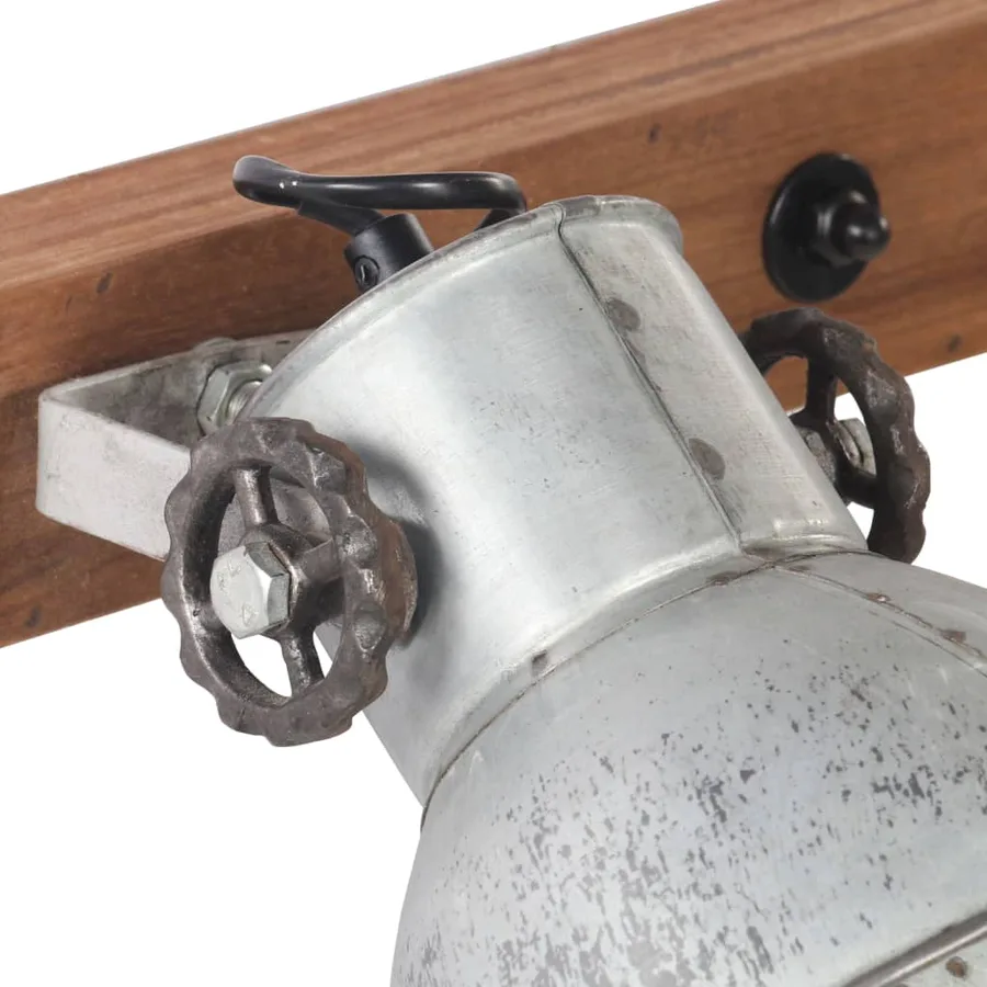 Lampe murale industrielle Argenté 45x25 cm E27 - 6