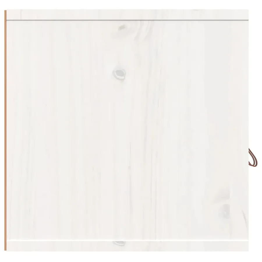 Armoires murales 2 pcs Blanc 80x30x30 cm Bois de pin massif - 7