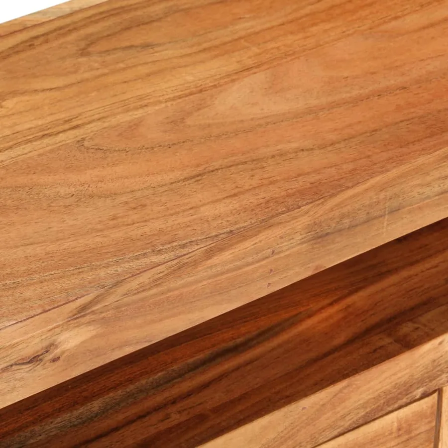 Meuble TV 110x30x40 cm Bois d'acacia massif - 7