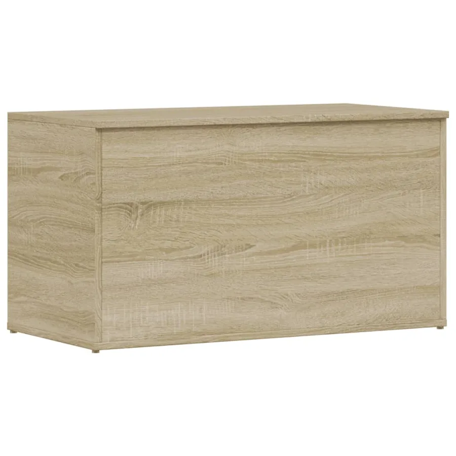 Coffre de rangement Chêne sonoma 84x42x46 cm Bois d'ingénierie - 2
