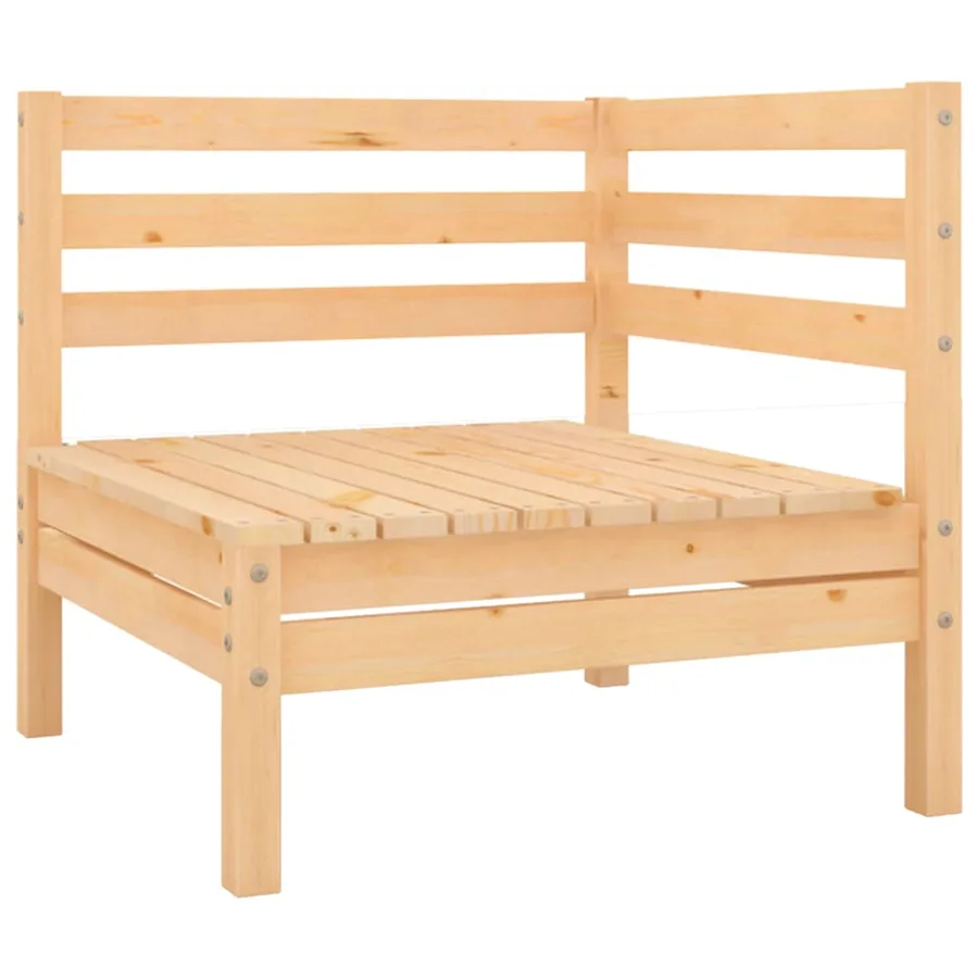 Canapés d'angle de jardin 2 pcs Bois de pin massif - 2