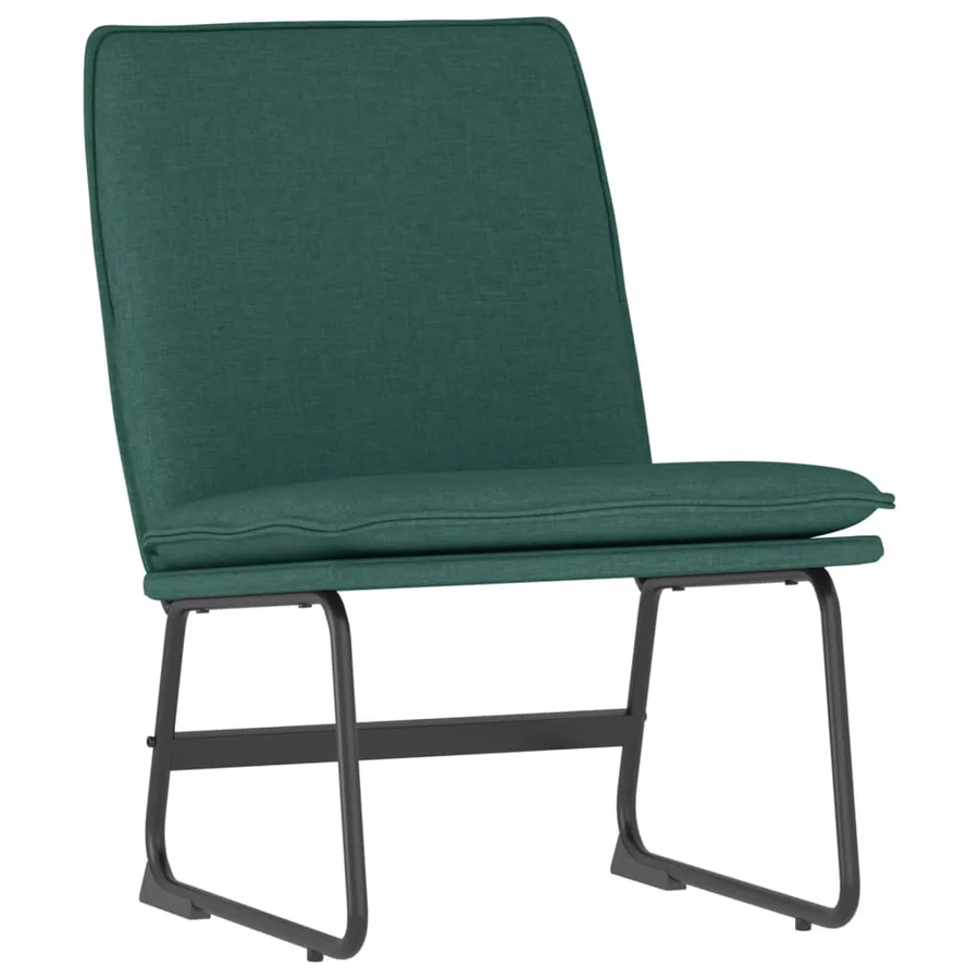 Chaise longue Vert foncé 52x75x76 cm Tissu - 2