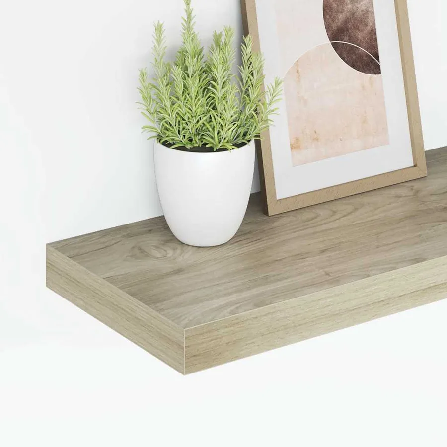 Étagères murales flottantes 4 pcs chêne 60x23,5x3,8 cm MDF - 4