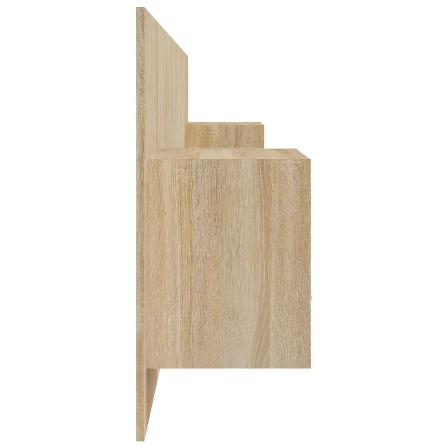Tête de lit avec armoires chêne sonoma bois d'ingénierie - 5