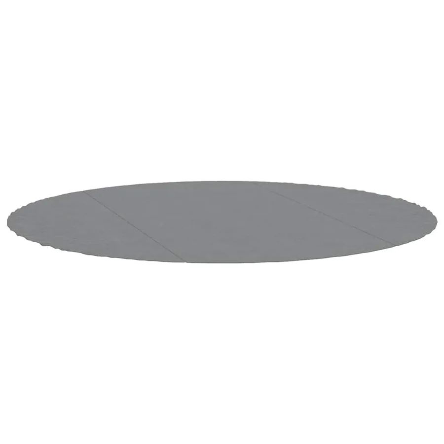 Bâche de piscine gris clair Ø366 cm géotextile polyester - 2