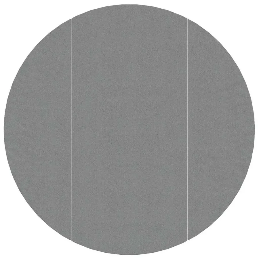 Bâche de piscine gris clair Ø366 cm géotextile polyester - 3