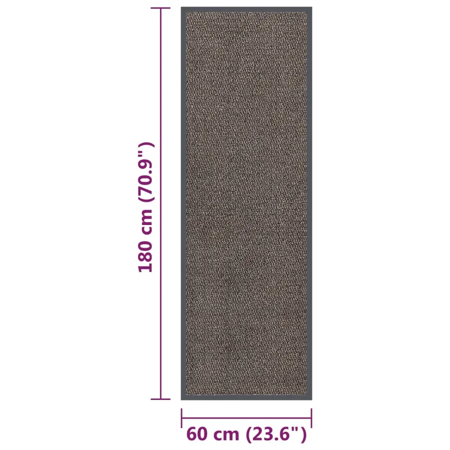 Paillasson touffeté 60x180 cm Marron foncé - 5