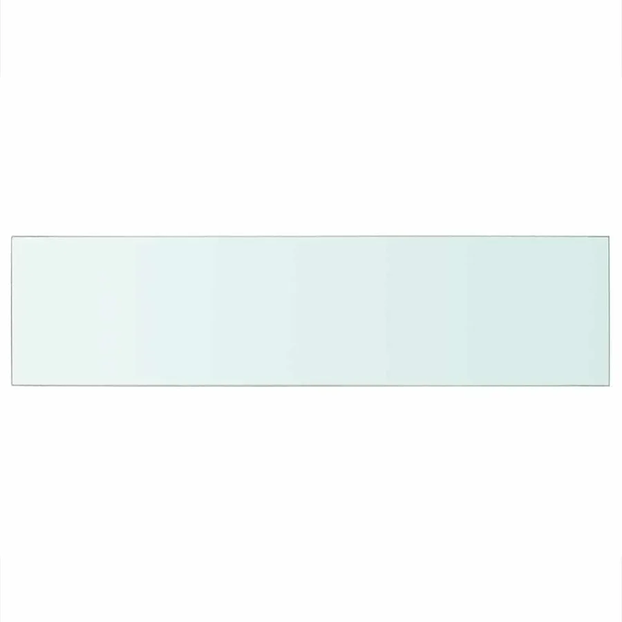 Panneau pour étagère Verre transparent 100 x 25 cm - 2