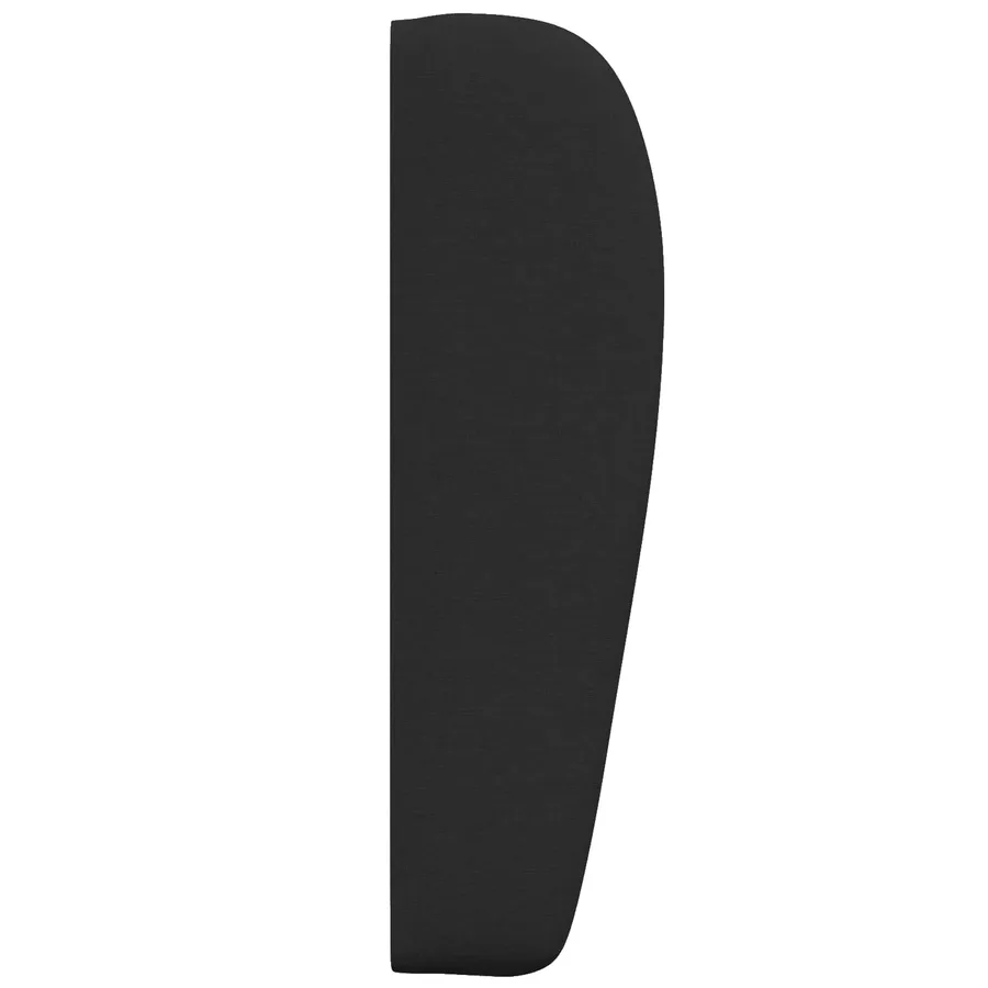 Oreille de tête de lit Noir 80 x 23 x 6 cm tissu - 7