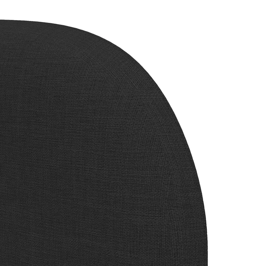 Oreille de tête de lit Noir 80 x 23 x 6 cm tissu - 9