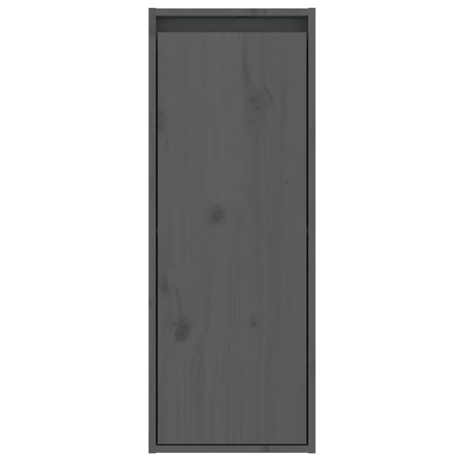 Armoire murale Gris 30x30x80 cm Bois de pin massif - 5