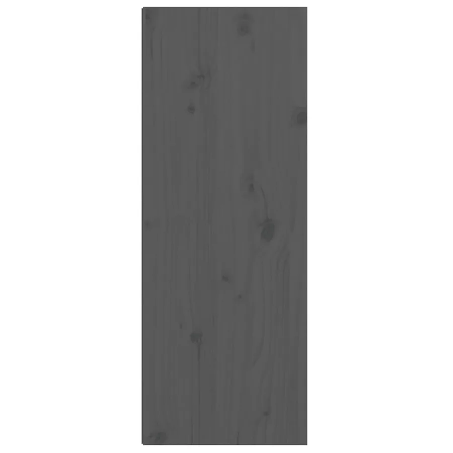 Armoire murale Gris 30x30x80 cm Bois de pin massif - 7