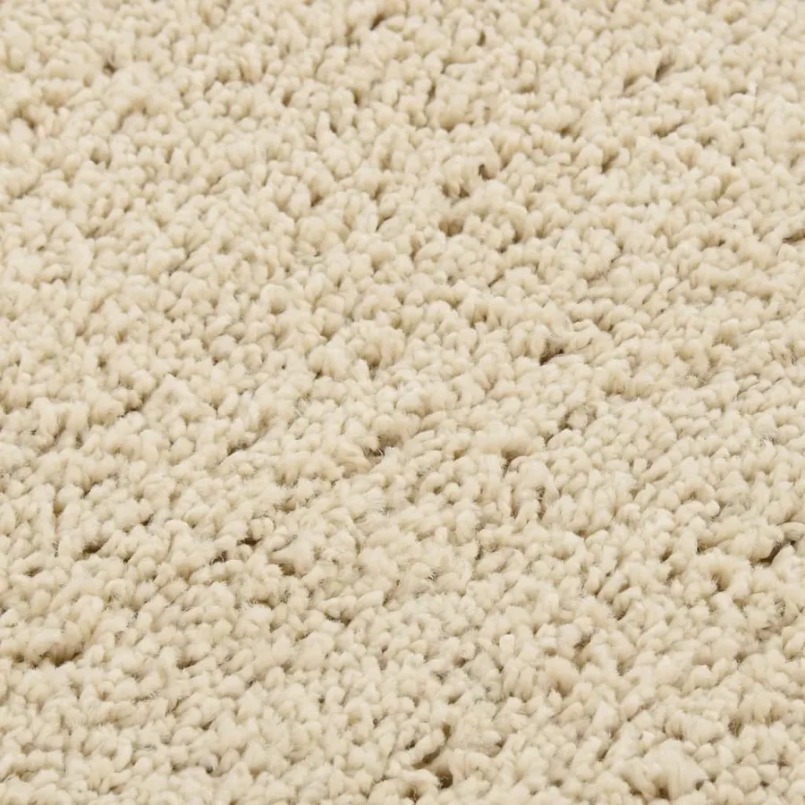 Tapis shaggy antidérapant Crème 160x230 cm - 4