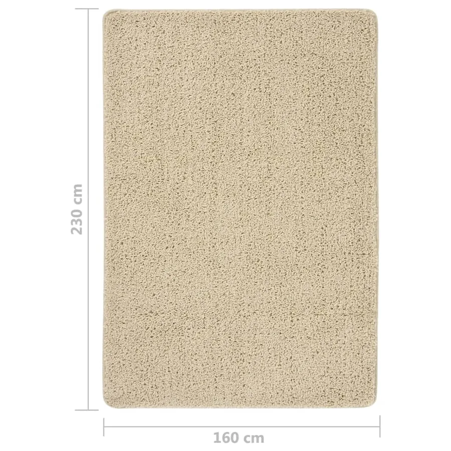 Tapis shaggy antidérapant Crème 160x230 cm - 5