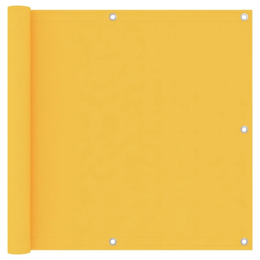 Écran de balcon Jaune 90x600 cm Tissu Oxford