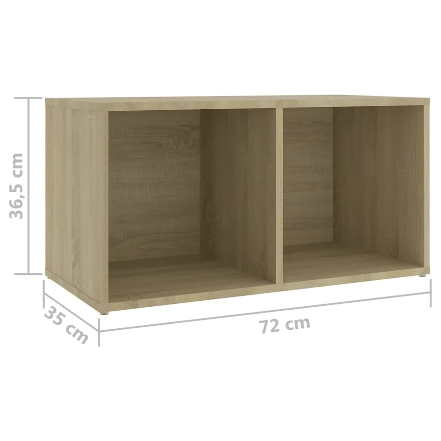 Meubles TV 4 pcs Chêne sonoma 72x35x36,5 cm Bois d'ingénierie - 8
