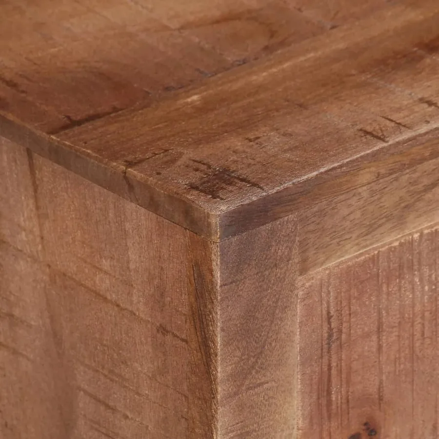 Meuble TV 110x30x40 cm Bois de manguier brut - 6