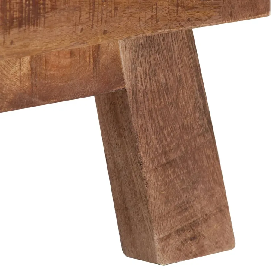 Meuble TV 110x30x40 cm Bois de manguier brut - 9